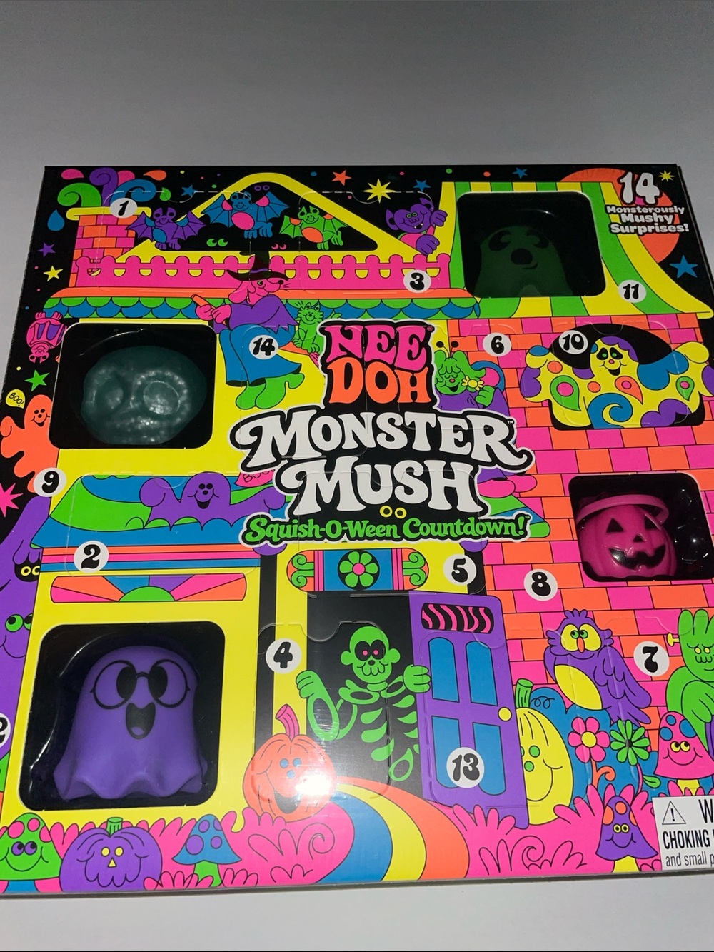 Viral NeeDoh Monster Mush Squish-O-Ween Countdown Toy - Multicolor